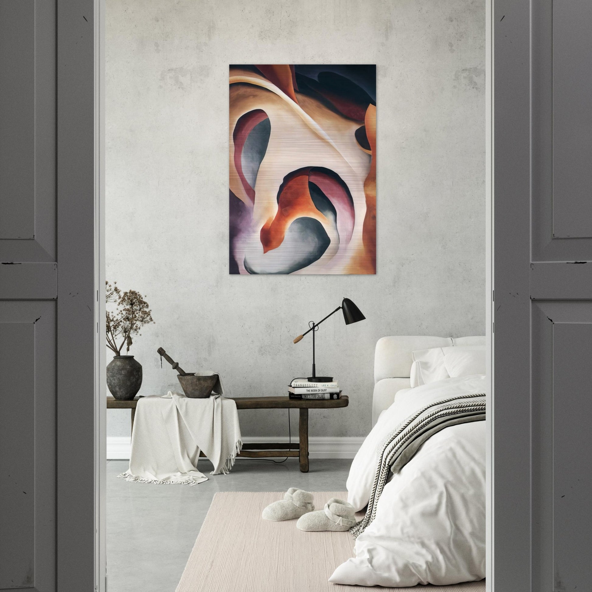 Leaf Motif 2 - Georgia O'Keeffe Brushed Aluminum Print - 70x100 cm / 28x40 inches | Georgia O'Keeffe Aluminum Print | Georgia O'Keeffe Prints