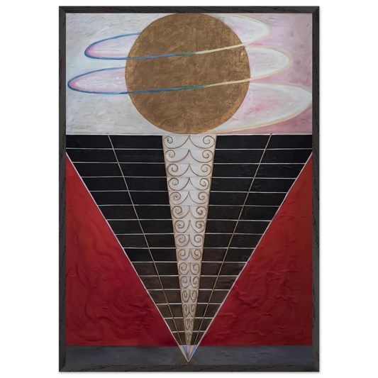 ALTARPIECE NO 2 1915 - Hilma af Klint 70x100 cm / 28x40 inches Framed Art Print – Black Wooden Frame