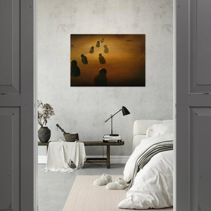 STUDY FOR DEOXYRIBONUCLEIC ACID ARABS - Salvador Dali Brushed Aluminum Print - 70x100 cm / 28x40 inches | Salvador Dali Aluminum Print | Salvador Dali Prints