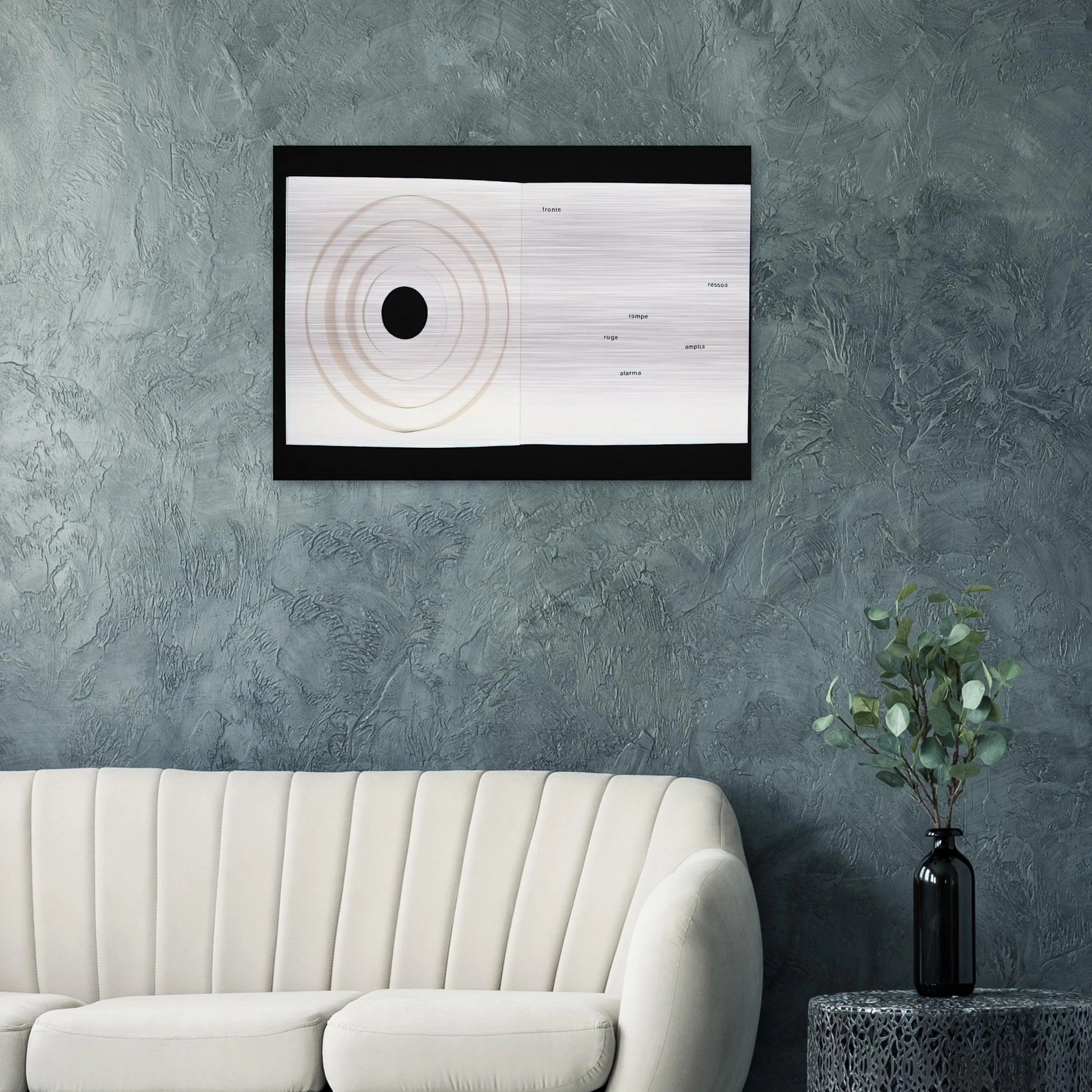 Books-Poem - 1959 - Lygia Pape Brushed Aluminum Print - 70x100 cm / 28x40 inches | Lygia Pape Aluminum Print | Lygia Pape Prints