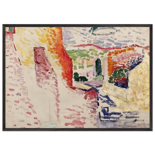 SUN STREET 1905 - Henri Matisse 70x100 cm / 28x40 inches Framed Art Print – Black Wooden Frame