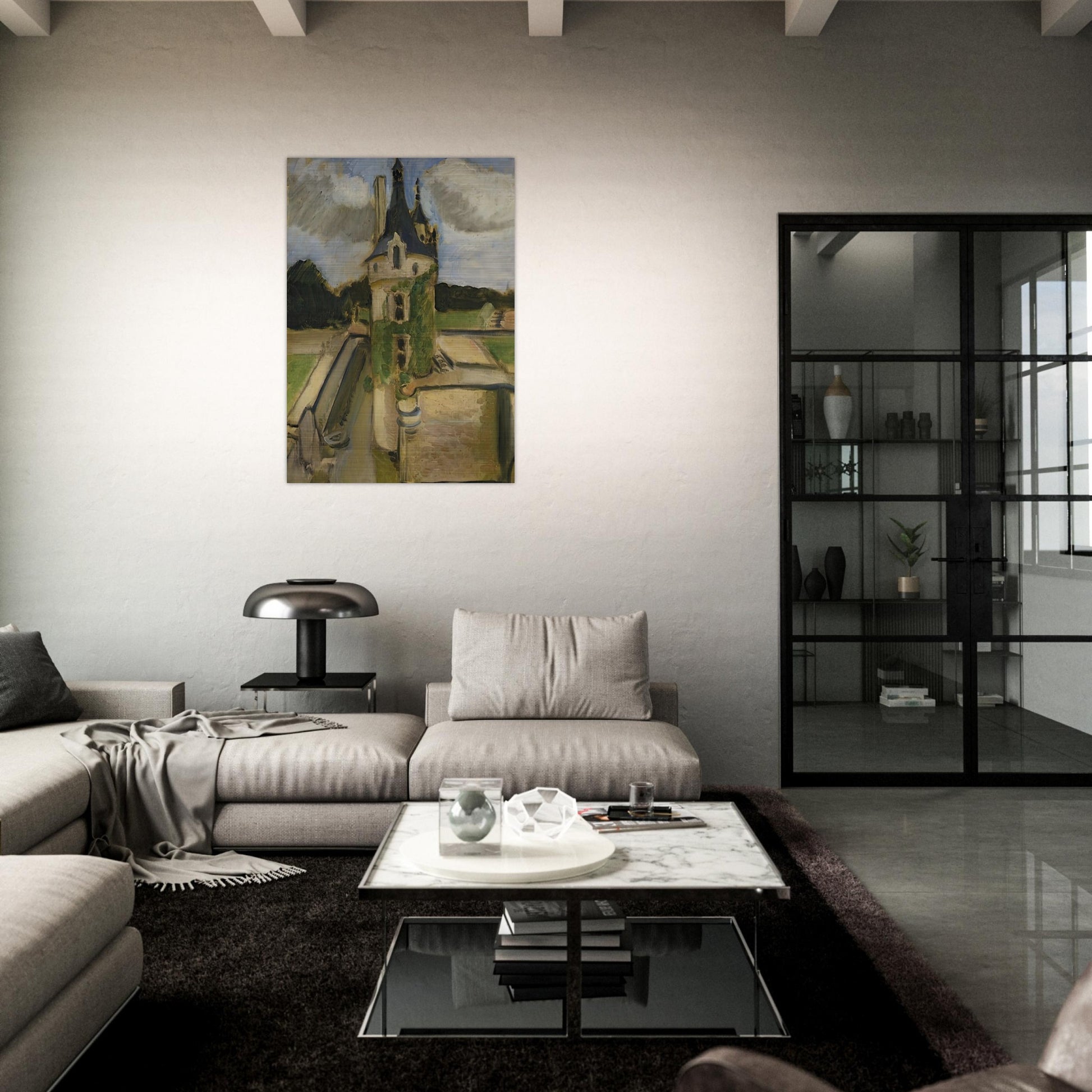 LLA TOUR DE CHENONCEAUX 1917 - Henri Matisse Brushed Aluminum Print - 70x100 cm / 28x40 inches | Henri Matisse Aluminum Print | Henri Matisse Prints