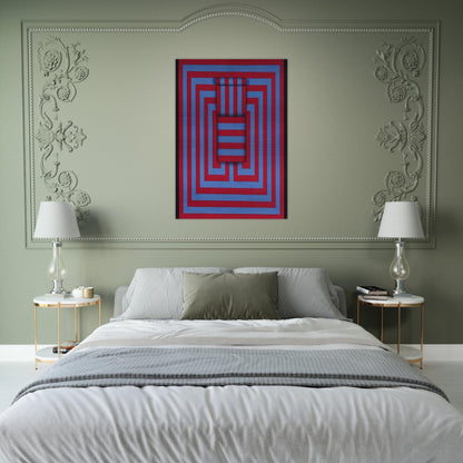 Witoto - 1970 - Omar Rayo Brushed Aluminum Print - 70x100 cm / 28x40 inches | Omar Rayo Aluminum Print | Omar Rayo Prints