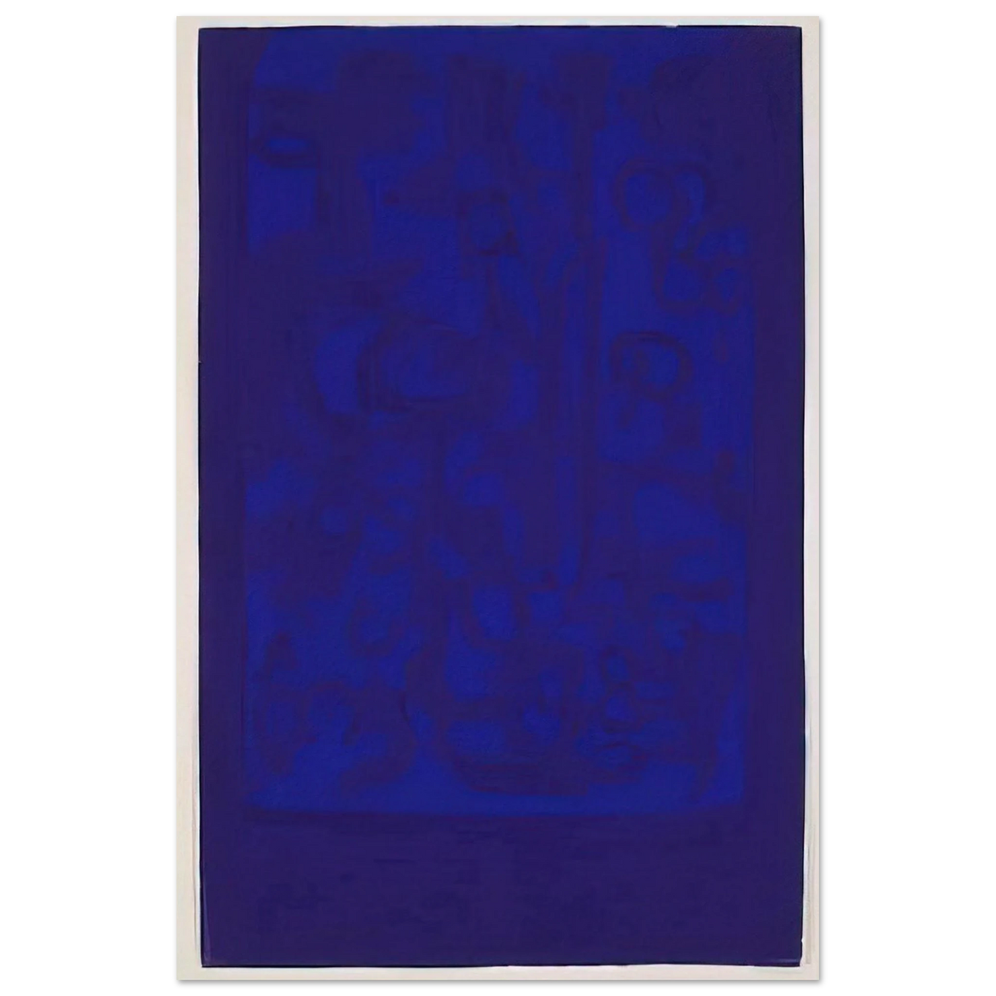 Blue Viola - 1962 - Carla Accardi Art Prints - 100x150 cm / 40x60″ inches | Carla Accardi Poster | Carla Accardi Prints