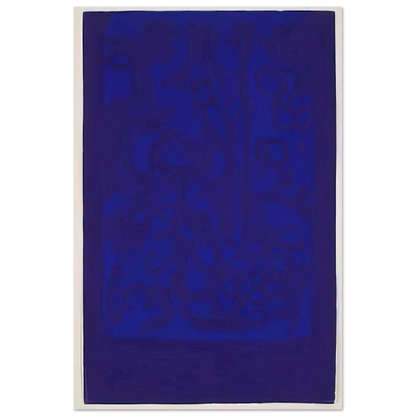 Blue Viola - 1962 - Carla Accardi Art Prints - 100x150 cm / 40x60″ inches | Carla Accardi Poster | Carla Accardi Prints