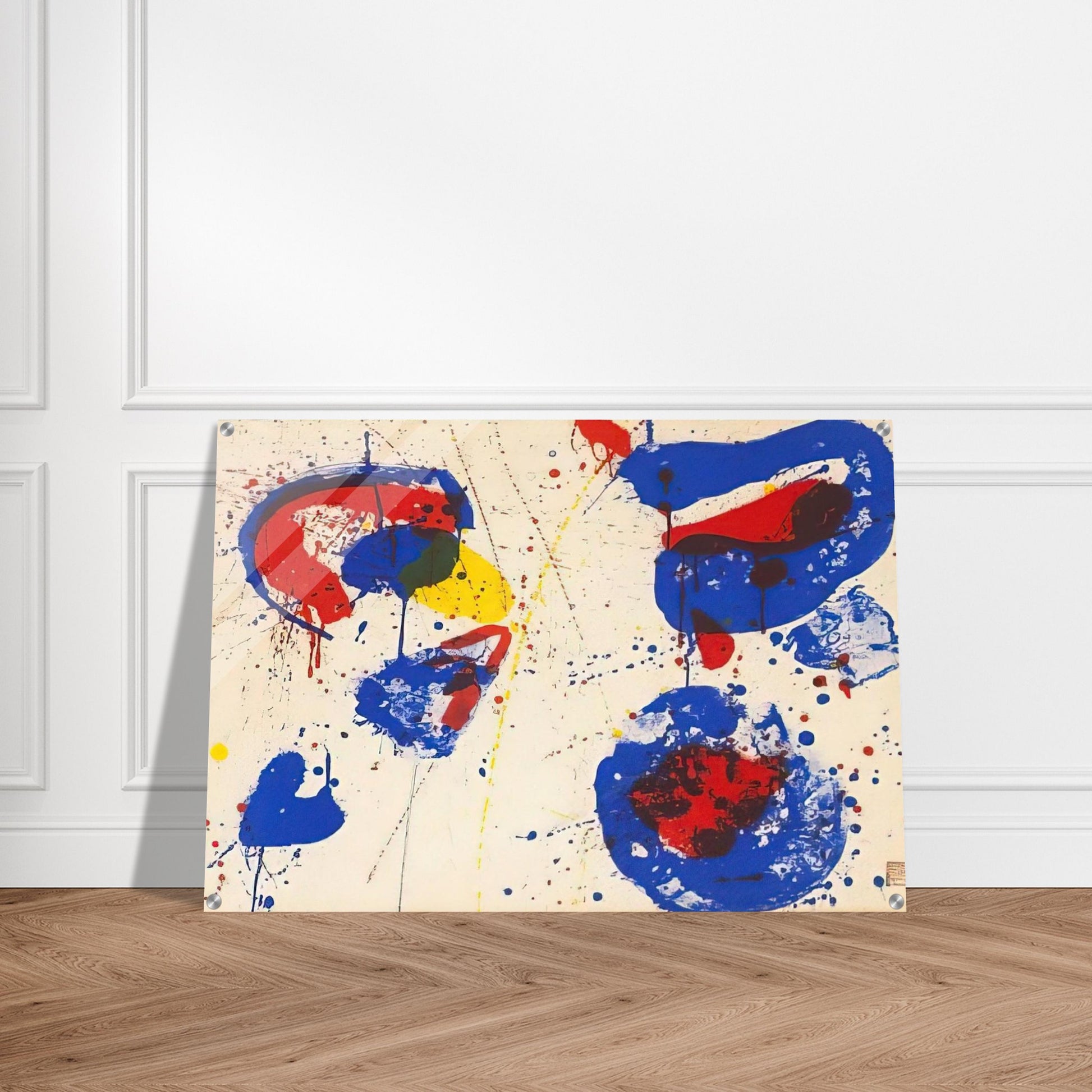 Hurrah for the Red, White, and Blue - Sam Francis Acrylic Print - 70x100 cm / 28x40″ inches
