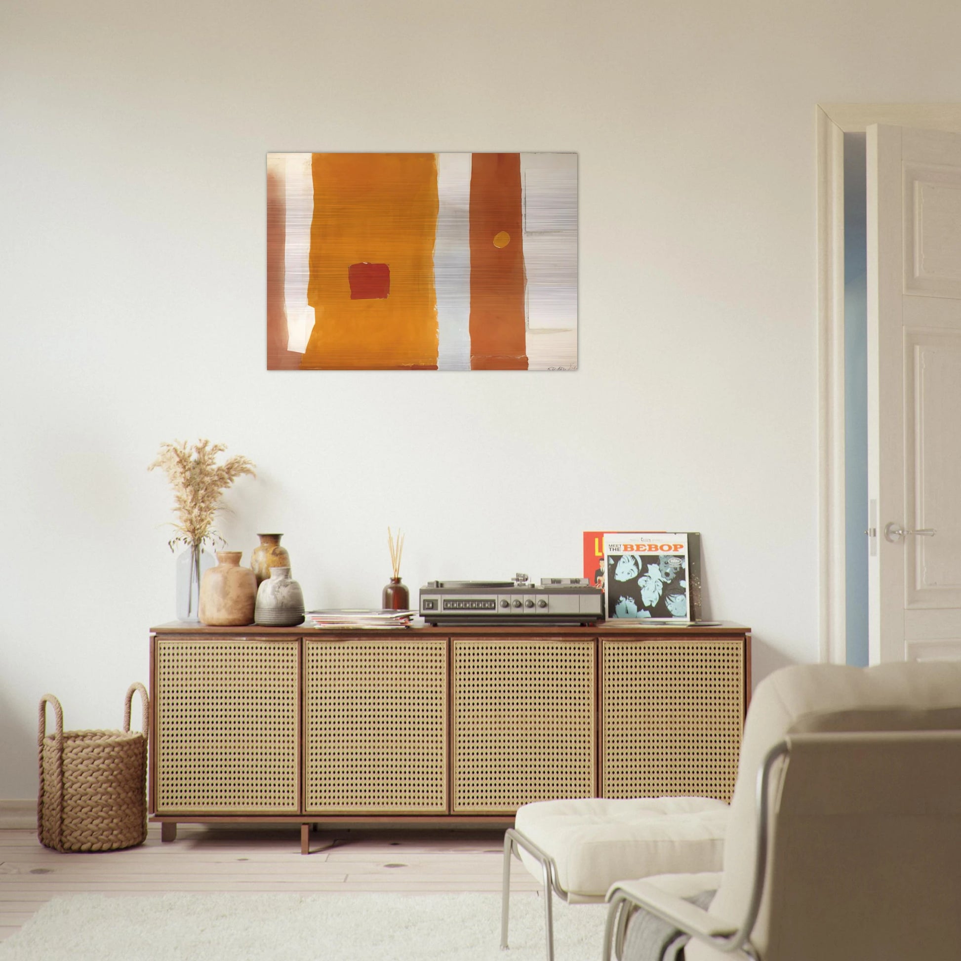 UNTITLED 1982 - Esteban Vicente Brushed Aluminum Print - 70x100 cm / 28x40 inches | Esteban Vicente Aluminum Print | Esteban Vicente Prints