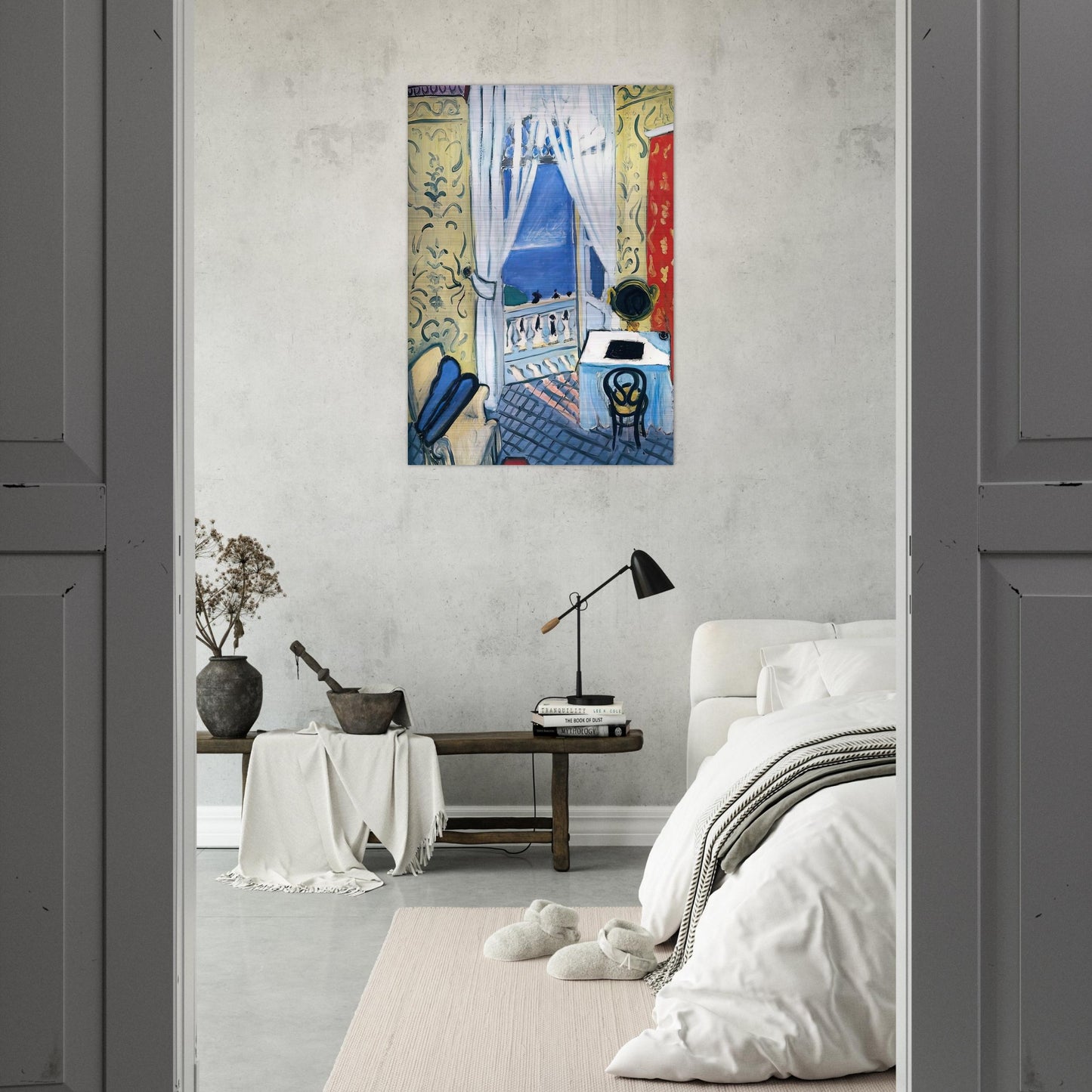 INTERIOR WITH A VIOLIN CASE 1919 - Henri Matisse Brushed Aluminum Print - 70x100 cm / 28x40 inches | Henri Matisse Aluminum Print | Henri Matisse Prints