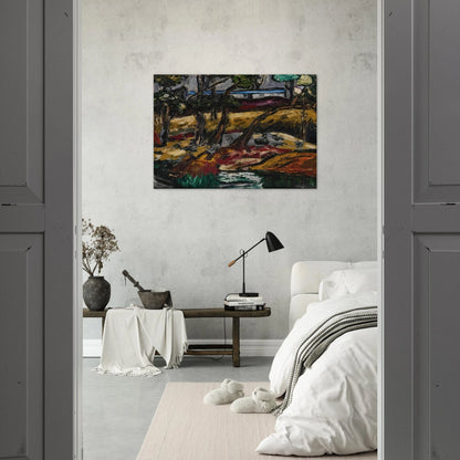 Landscape - Expressionism - Forrest Bess Brushed Aluminum Print - 70x100 cm / 28x40 inches | Forrest Bess Aluminum Print | Forrest Bess Prints