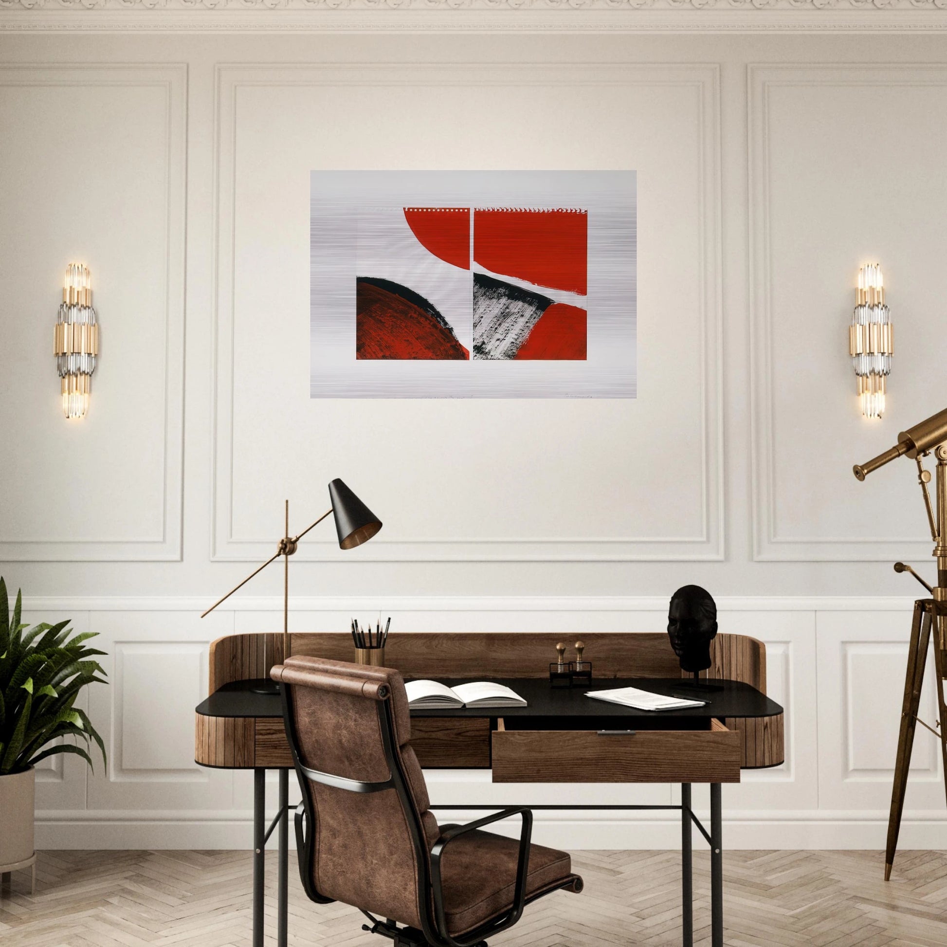 Who knows the beginning and who knows the end II - 1976 - Blinky Palermo Brushed Aluminum Print - 70x100 cm / 28x40 inches | Blinky Palermo Aluminum Print | Blinky Palermo Prints