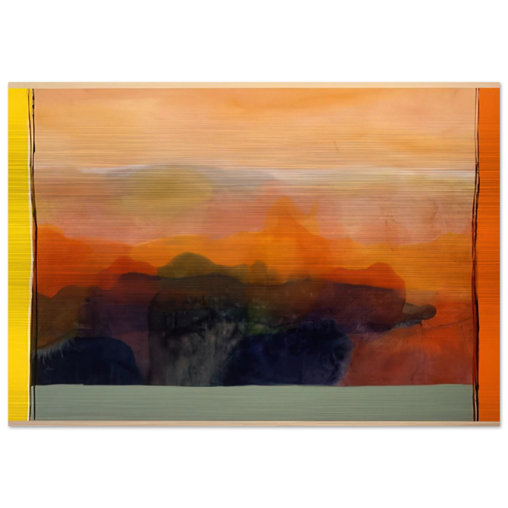 Valley of Stone - 1989 - Ronnie Landfield Brushed Aluminum Print - 70x100 cm / 28x40 inches | Ronnie Landfield Aluminum Print | Ronnie Landfield Prints
