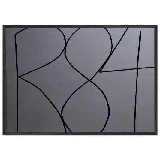 Spectrum I - Minimalism - Robert Ryman 70x100 cm / 28x40 inches Framed Art Print – Black Wooden Frame
