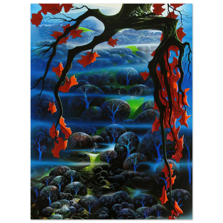 Eyvind Earle - Valley of Dreams  75x100 cm / 30x40inches Fine Art Poster