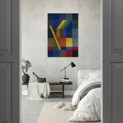 Space Composition I - 1944 - Johannes Itten Brushed Aluminum Print - 70x100 cm / 28x40 inches | Johannes Itten Aluminum Print | Johannes Itten Prints