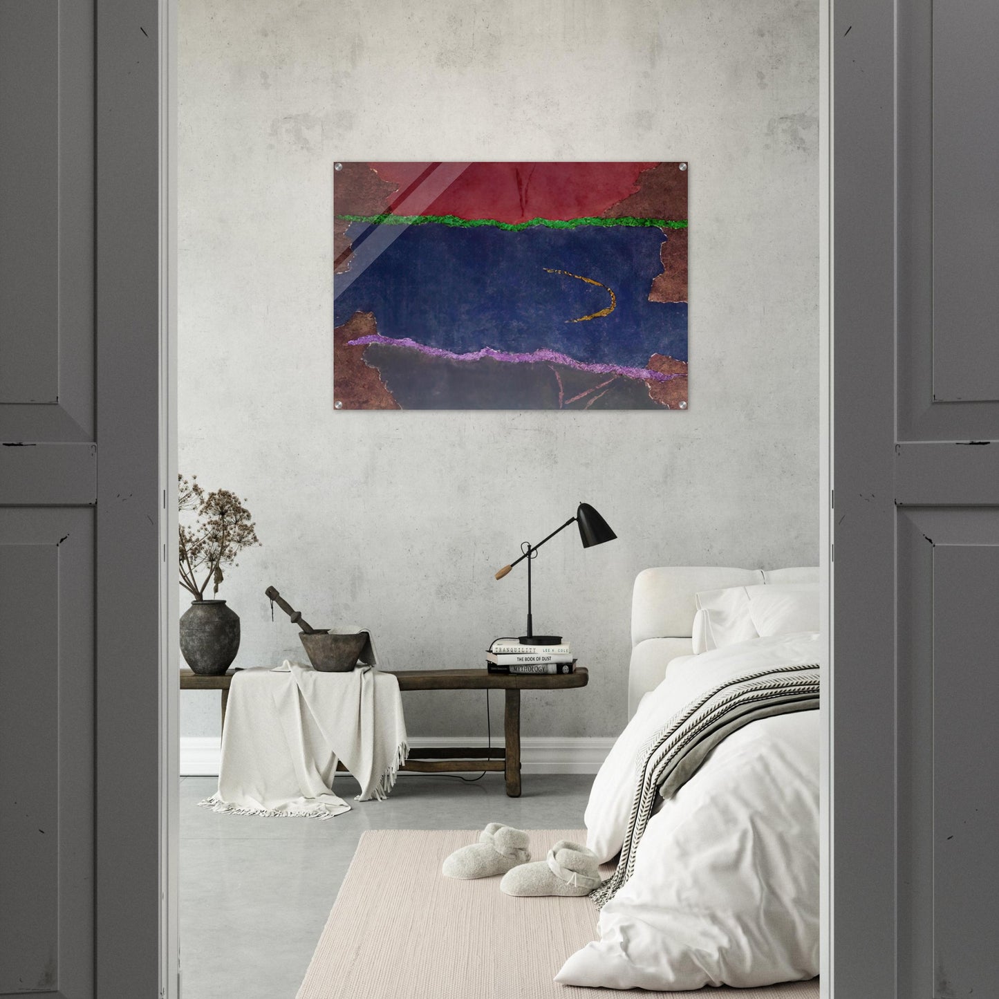 Infinity Field, Lefkada Series - 1982 - Theodoros Stamos Acrylic Print - 70x100 cm / 28x40″ inches | Theodoros Stamos Wall Art | Theodoros Stamos Prints