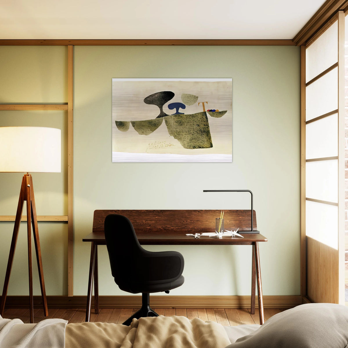 29.6.61 T - 1961 - Julius Bissier Brushed Aluminum Print - 70x100 cm / 28x40 inches | Julius Bissier Aluminum Print | Julius Bissier Prints