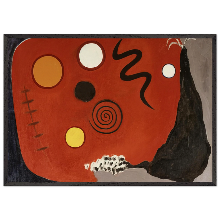THE FUSE 1947 - Alexander Calder 70x100 cm / 28x40 inches Framed Art Print – Black Wooden Frame