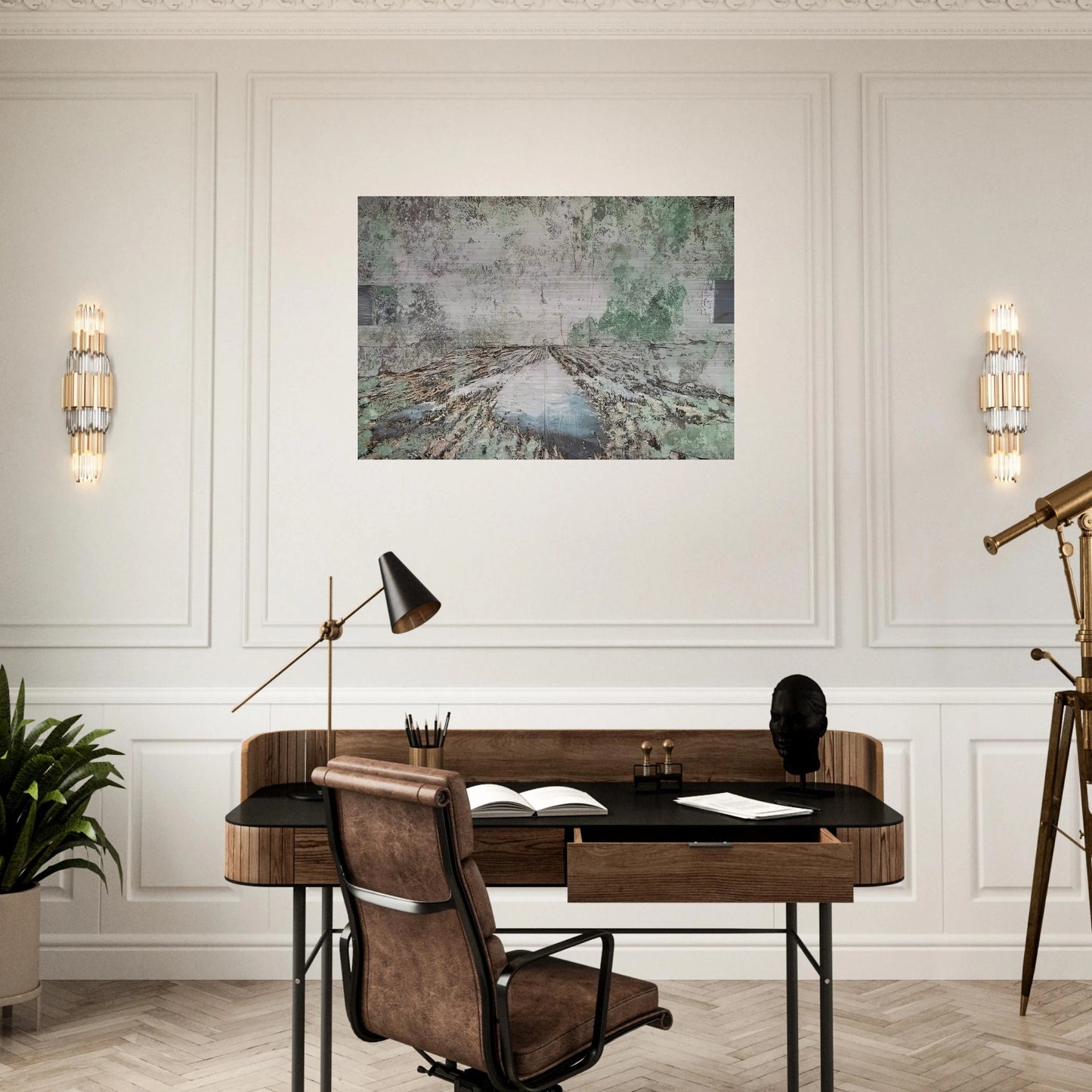 THE LAND OF THE TWO RIVERS ZWEISTROMLAND 1995 - Anselm Kiefer Brushed Aluminum Print - 70x100 cm / 28x40 inches | Anselm Kiefer Aluminum Print | Anselm Kiefer Prints