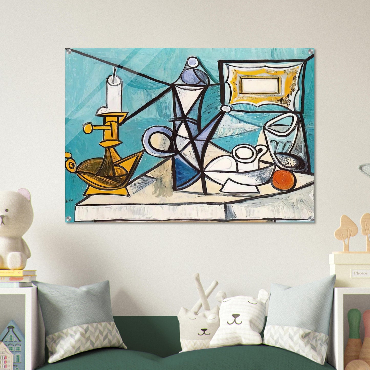 Still life with lamp - 1944 - Pablo Picasso Acrylic Print - 70x100 cm / 28x40″ inches