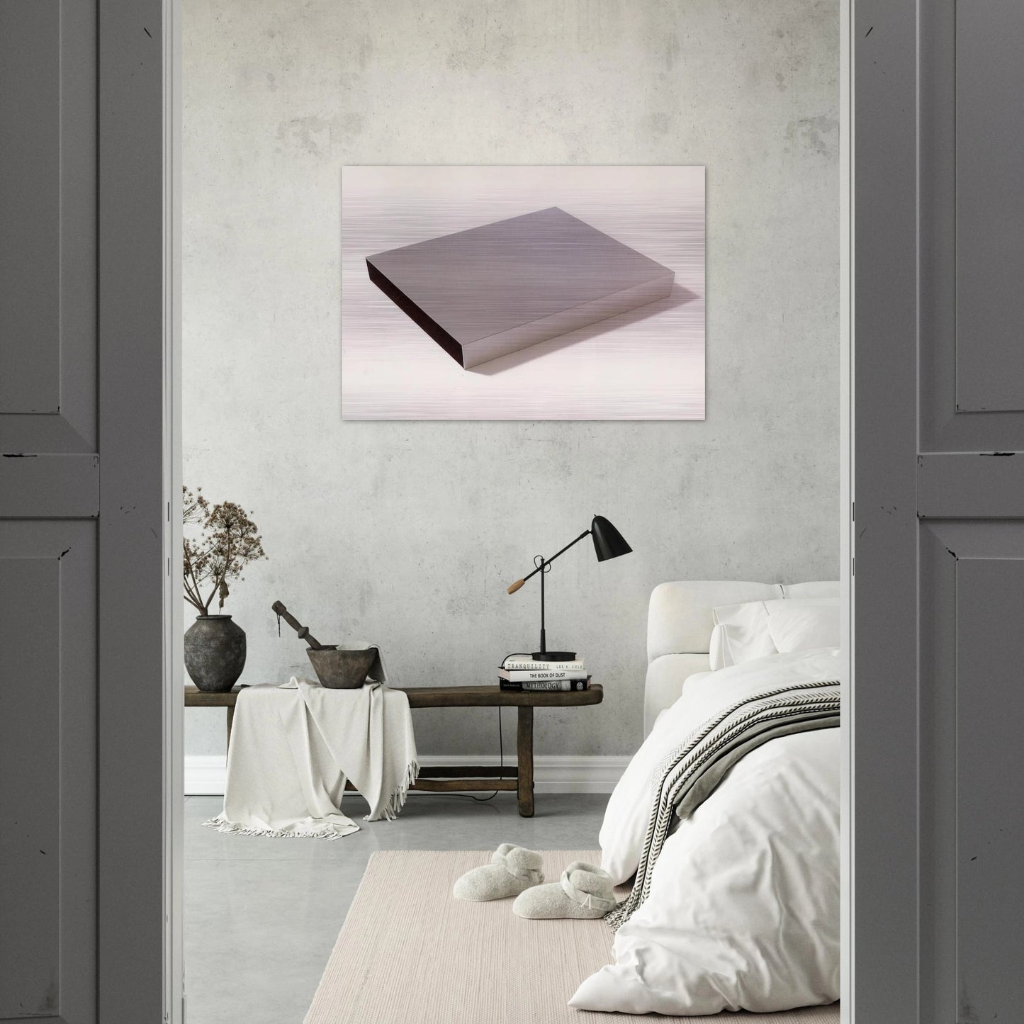 Untitled Multiple - 1971 - Donald Judd Brushed Aluminum Print - 70x100 cm / 28x40 inches | Donald Judd Aluminum Print | Donald Judd Prints