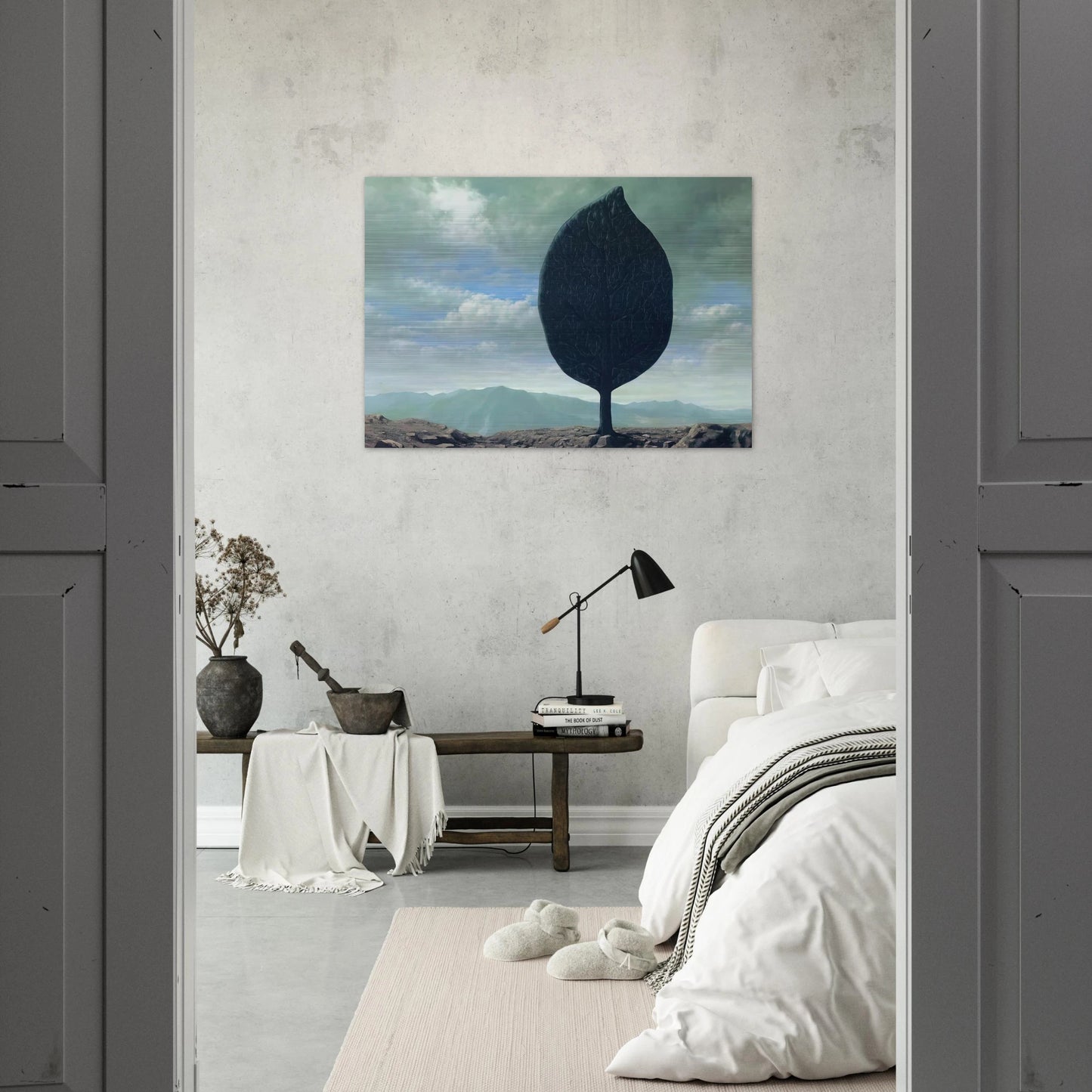 PLAIN OF AIR 1940 - Rene Magritte Brushed Aluminum Print - 70x100 cm / 28x40 inches | Rene Magritte Aluminum Print | Rene Magritte Prints