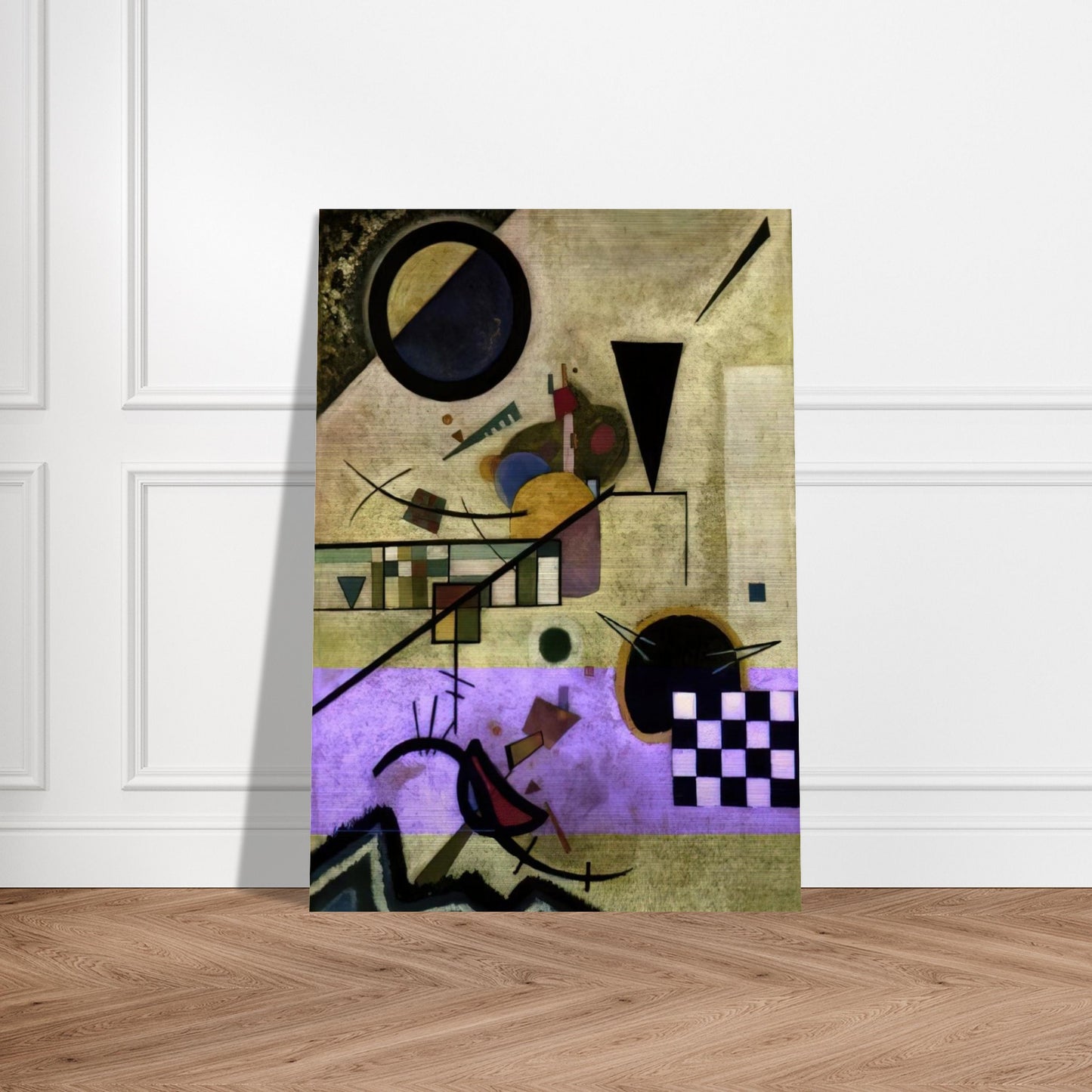CONTRASTING SOUNDS 1924 - Wassily Kandinsky Brushed Aluminum Print - 70x100 cm / 28x40 inches | Wassily Kandinsky Aluminum Print | Wassily Kandinsky Prints