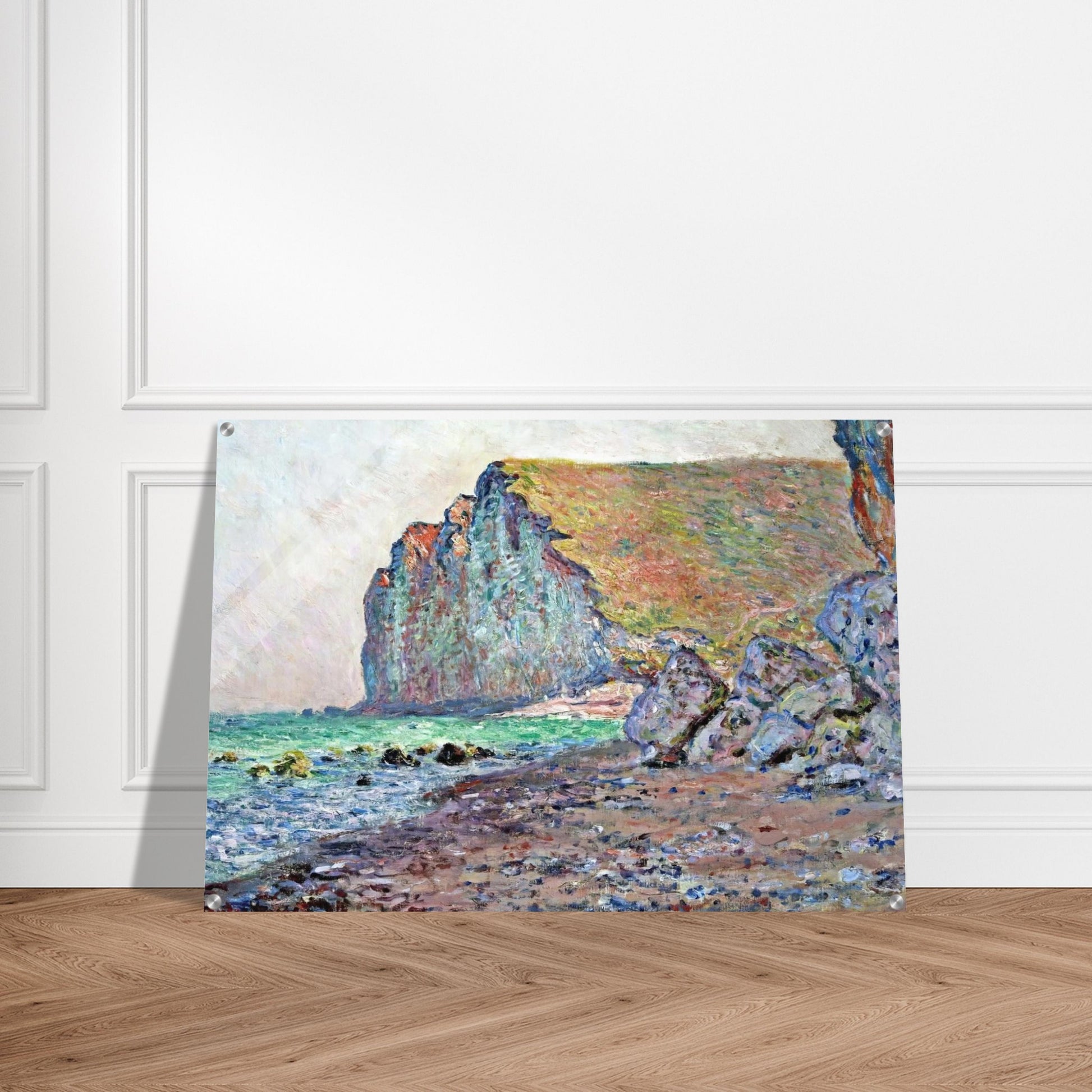 Cliffs of Les Petites-Dalles - claude monet Acrylic Print - 70x100 cm / 28x40″ inches | claude monet Wall Art | claude monet Prints