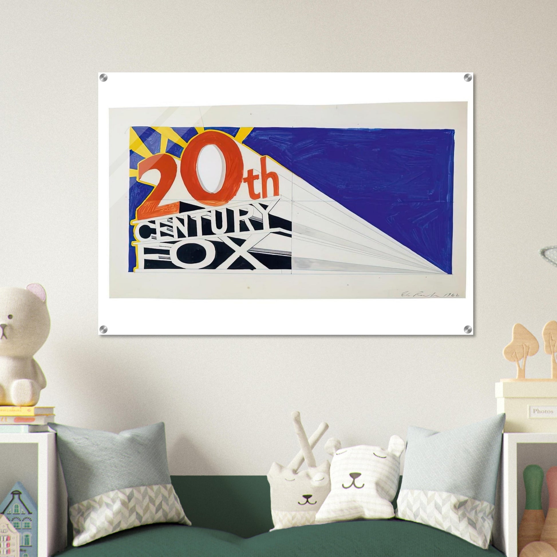 TRADEMARK 3 1962 - Edward Ruscha Acrylic Print - 70x100 cm / 28x40″ inches | Edward Ruscha Wall Art | Edward Ruscha Prints