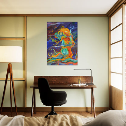 Wind - 1963 - Konrad Zuse Brushed Aluminum Print - 70x100 cm / 28x40 inches | Konrad Zuse Aluminum Print | Konrad Zuse Prints