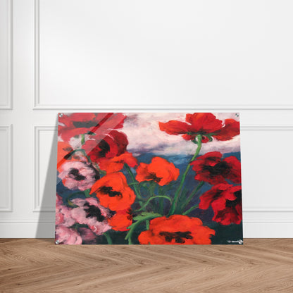 Large Poppies - Emil Nolde Acrylic Print - 70x100 cm / 28x40″ inches