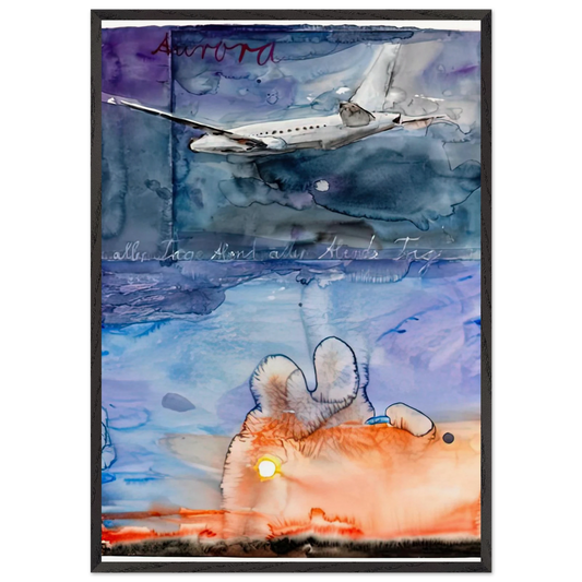 AURORA 2013 - Anselm Kiefer 70x100 cm / 28x40 inches Framed Art Print – Black Wooden Frame