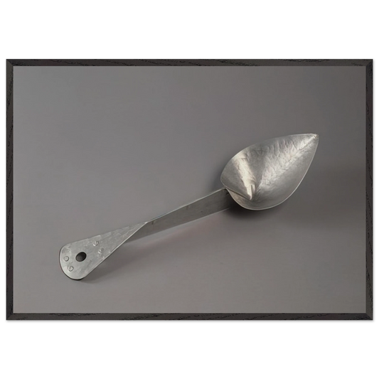 SERVING SPOON 1945 - Alexander Calder 70x100 cm / 28x40 inches Framed Art Print – Black Wooden Frame