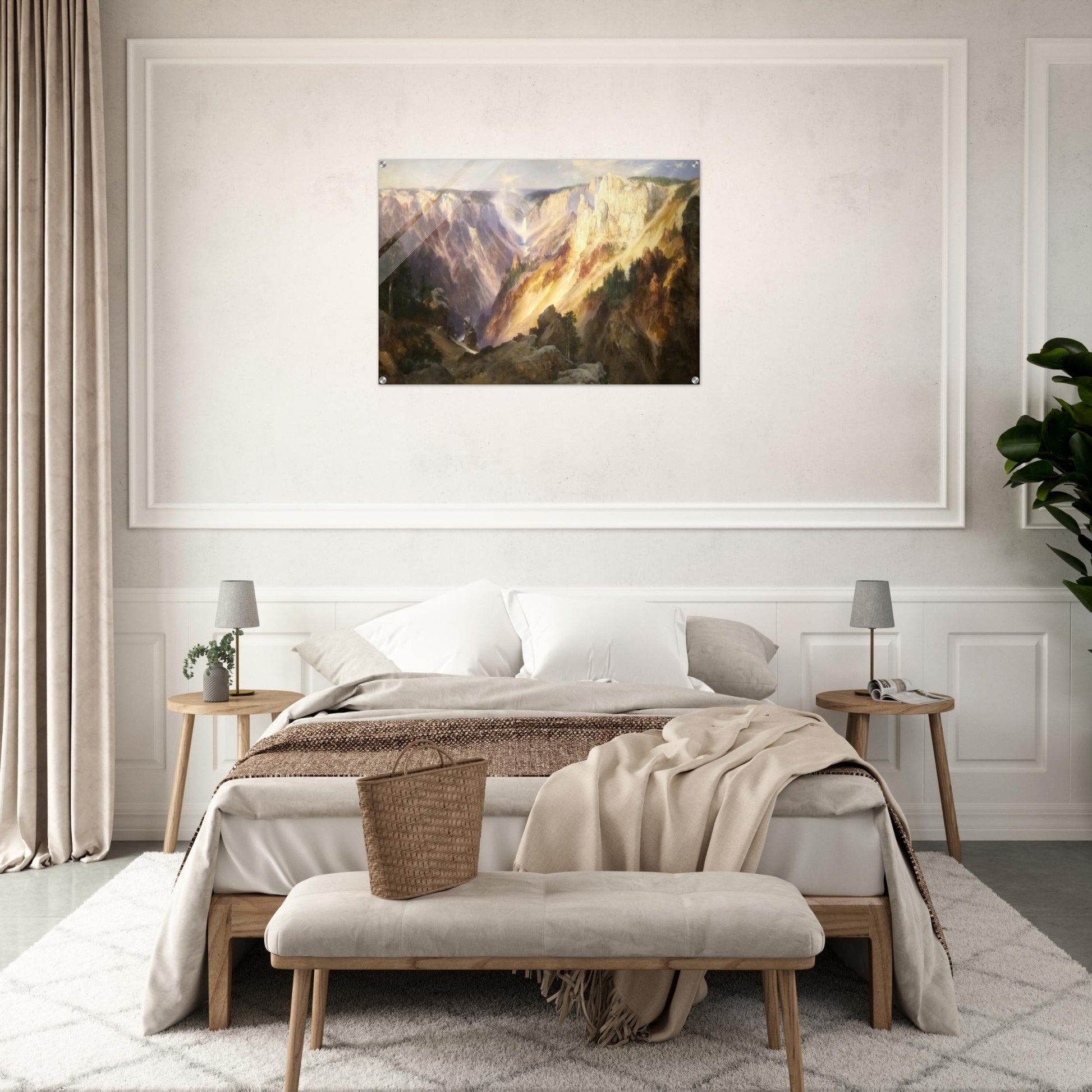 Grand Canyon of the Yellowstone - Thomas Moran Acrylic Print - 70x100 cm / 28x40″ inches