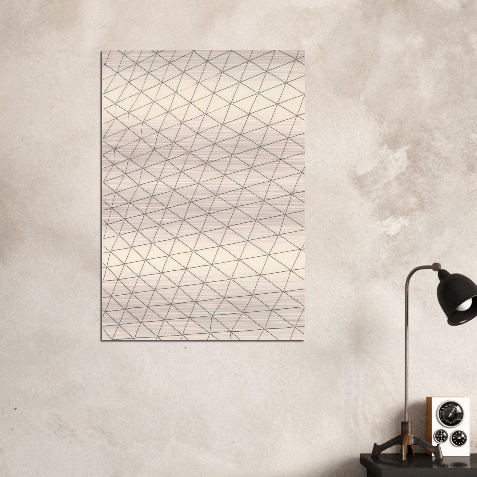Untitled - 1969 - Gego Brushed Aluminum Print - 70x100 cm / 28x40 inches | Gego Aluminum Print | Gego Prints
