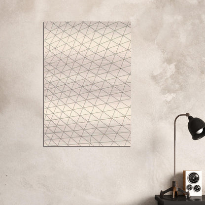 Untitled - 1969 - Gego Brushed Aluminum Print - 70x100 cm / 28x40 inches | Gego Aluminum Print | Gego Prints