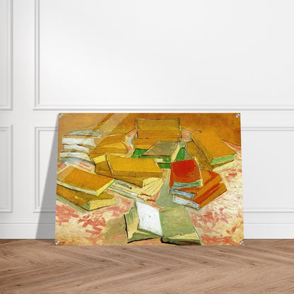 Still Life - French Novels - Vincent van Gogh Acrylic Print - 70x100 cm / 28x40″ inches | Vincent van Gogh Wall Art | Vincent van Gogh Prints