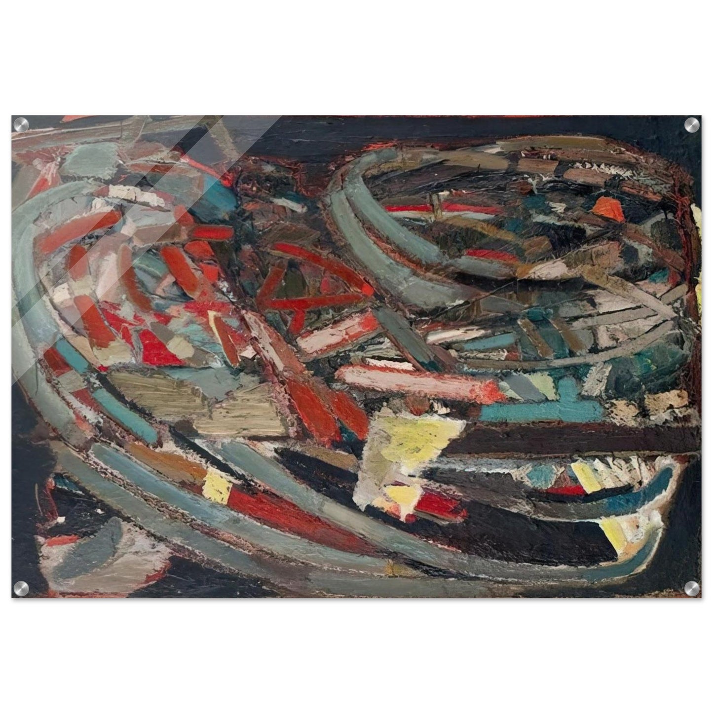 Composition - 1947 - Nicolas de Stael Acrylic Print - 70x100 cm / 28x40″ inches