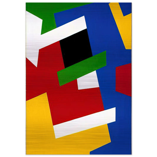 Strates solaires - Fernand Leduc Brushed Aluminum Print - 70x100 cm / 28x40 inches | Fernand Leduc Aluminum Print | Fernand Leduc Prints