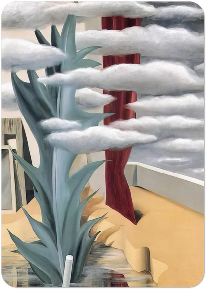 AFTER THE WATER THE CLOUDS 1926 By Rene Magritte Pack of 10 Post Cards | Rene Magritte Post Cards | A6 (10.5 x 14.8 cm) - 4.1 x 5.8 inches