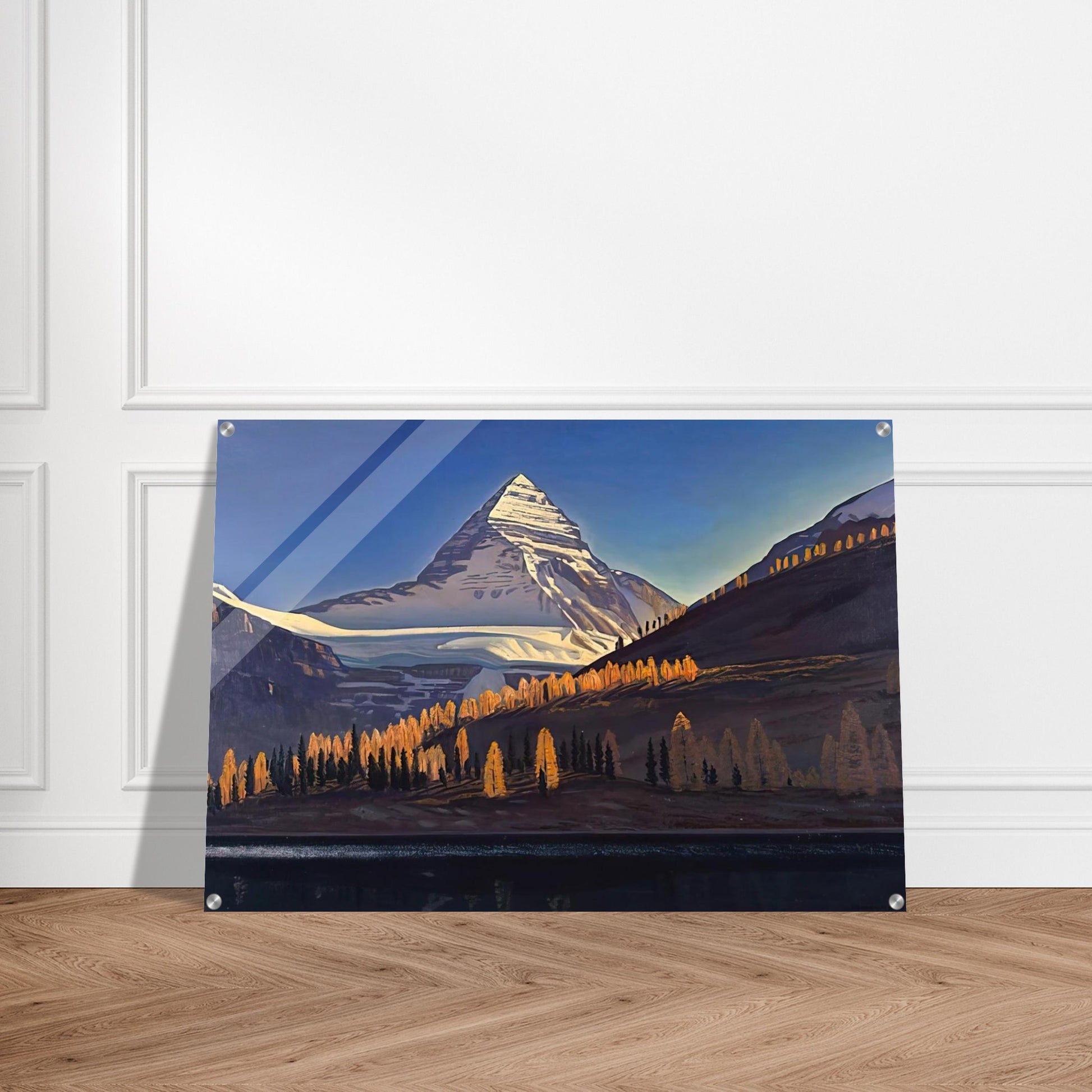 Mount Assiniboine. Canadian Rockies - Rockwell Kent Acrylic Print - 70x100 cm / 28x40″ inches