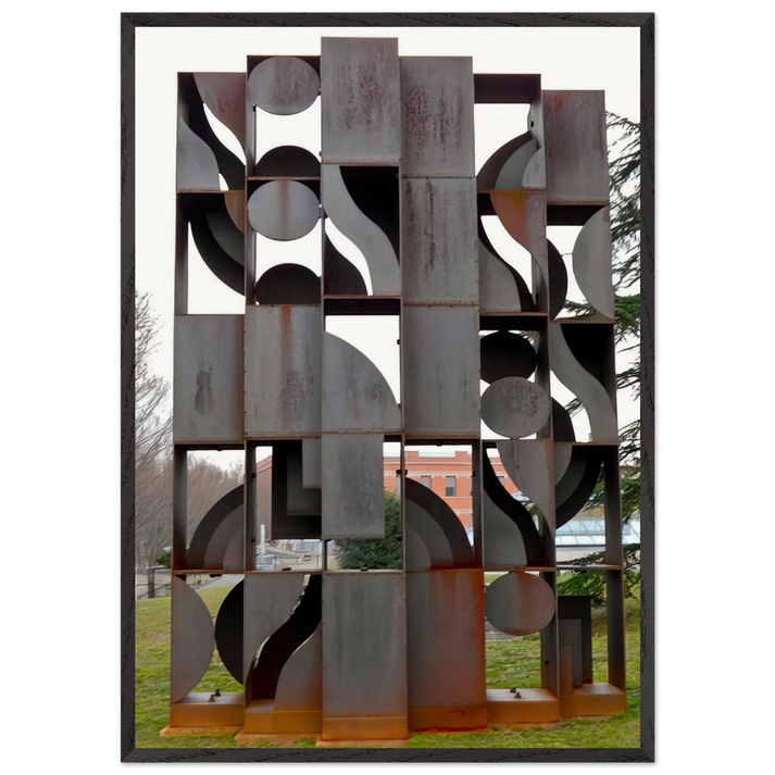 ATMOSPHERE AND ENVIRONMENT X 1969 - Louise Nevelson 70x100 cm / 28x40 inches Framed Art Print – Black Wooden Frame