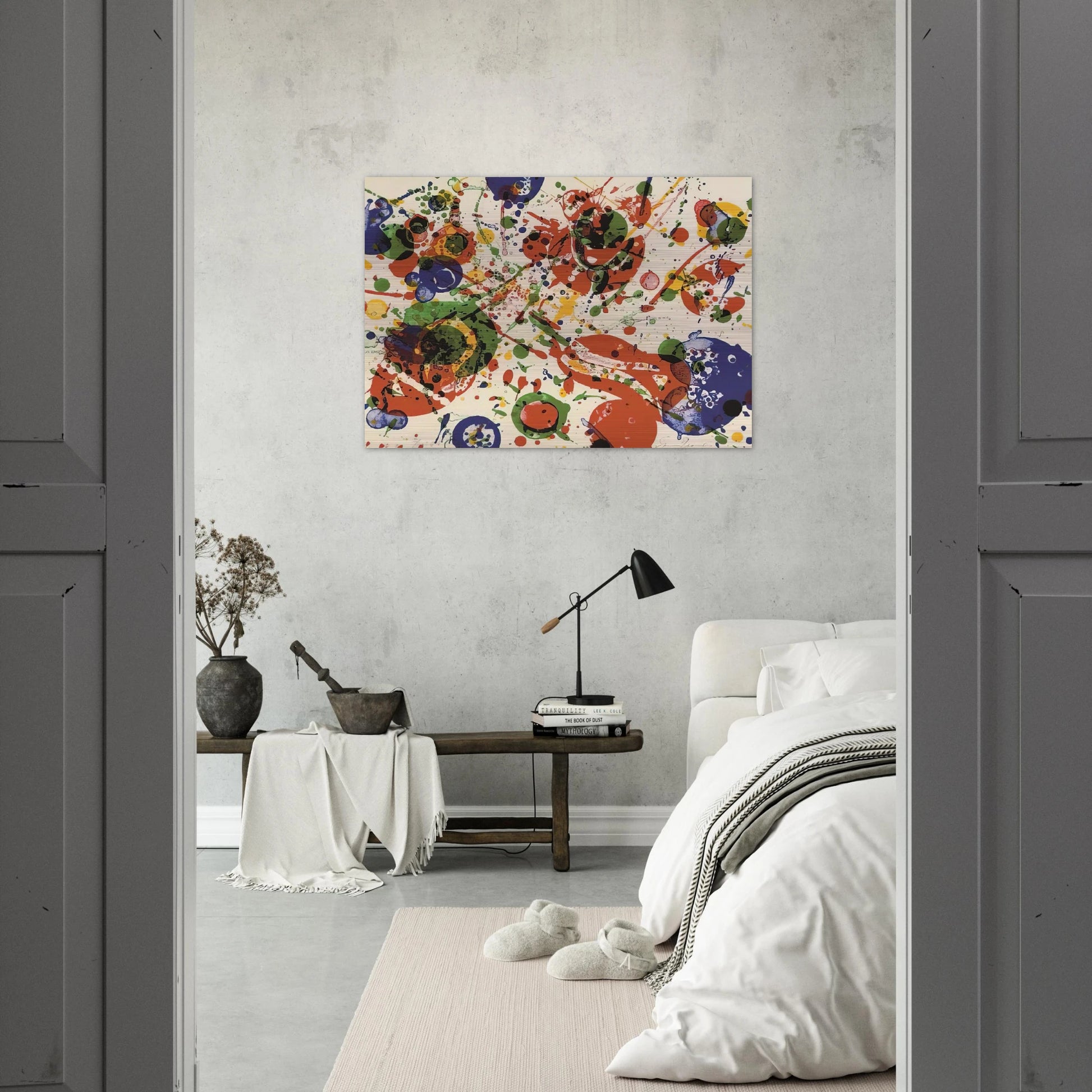 Untitled  from Pasadena Box   Lembark L60  - Sam Francis Brushed Aluminum Print - 70x100 cm / 28x40 inches | Sam Francis Aluminum Print | Sam Francis Prints