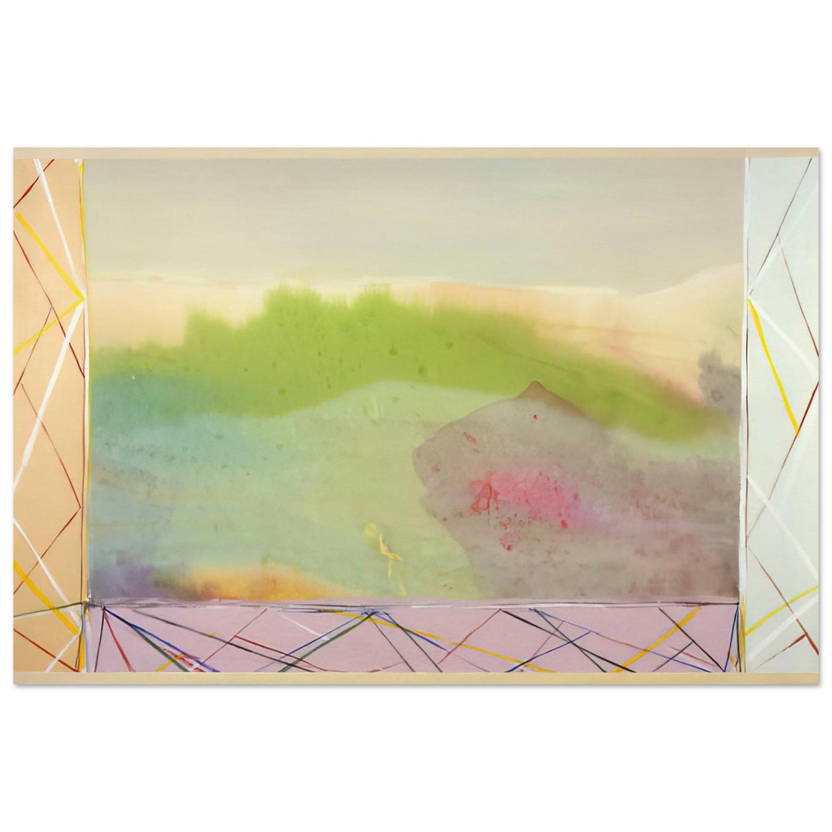 A Vision - 1988 - Ronnie Landfield Art Prints - 100x150 cm / 40x60″ inches | Ronnie Landfield Poster | Ronnie Landfield Prints