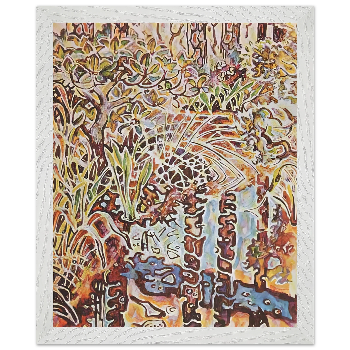 Walter Inglis Anderson - Walter Anderson Wall art - 21x29.7 cm / 8x12" - Premium Wooden Framed Poster With Fine Art Paper-canvas - Black frame