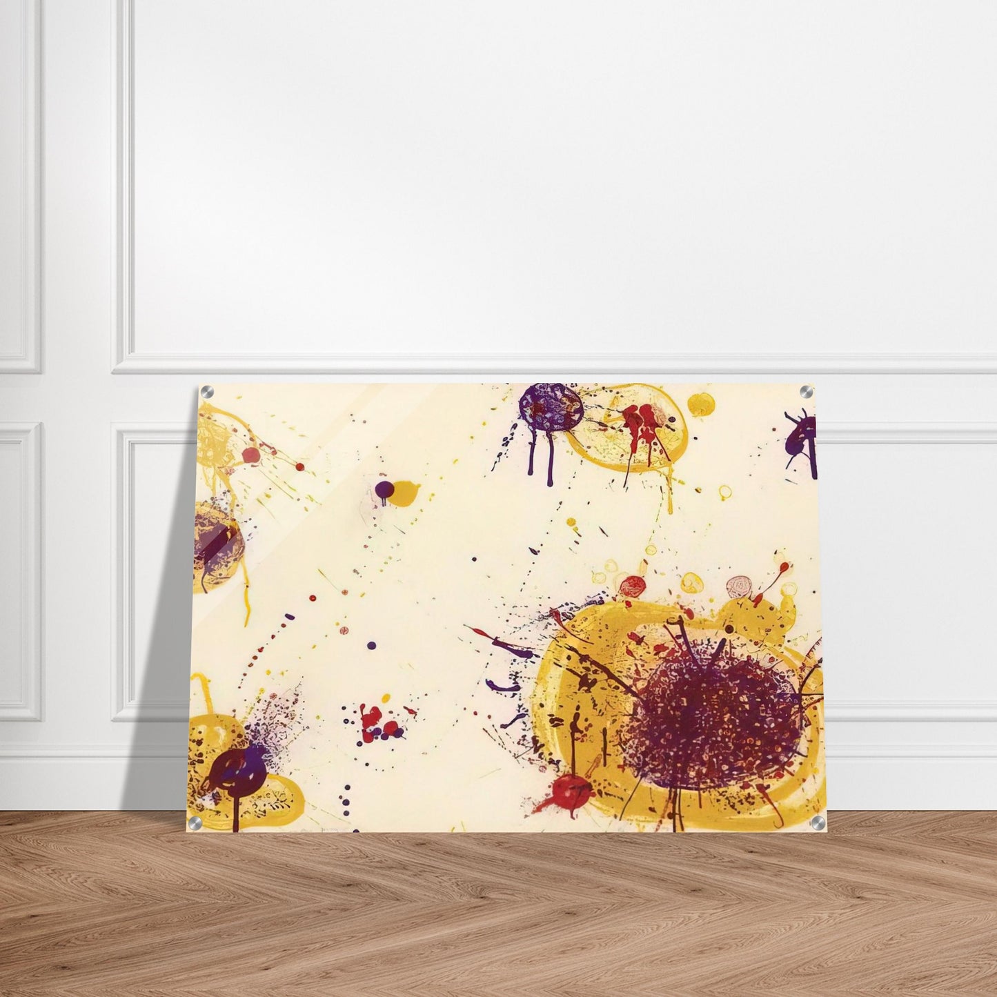 Yellow Speck - Sam Francis Acrylic Print - 70x100 cm / 28x40″ inches