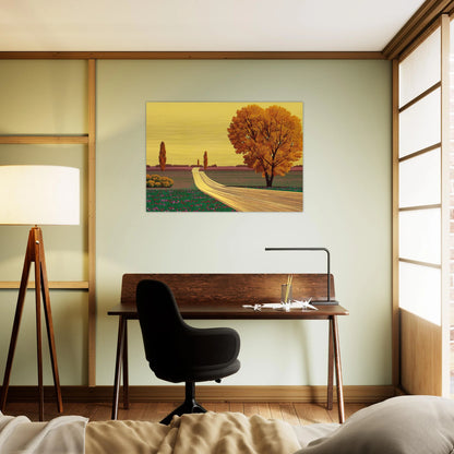 Autumn - Hiroshi Nagai Brushed Aluminum Print - 70x100 cm / 28x40 inches | Hiroshi Nagai Aluminum Print | Hiroshi Nagai Prints