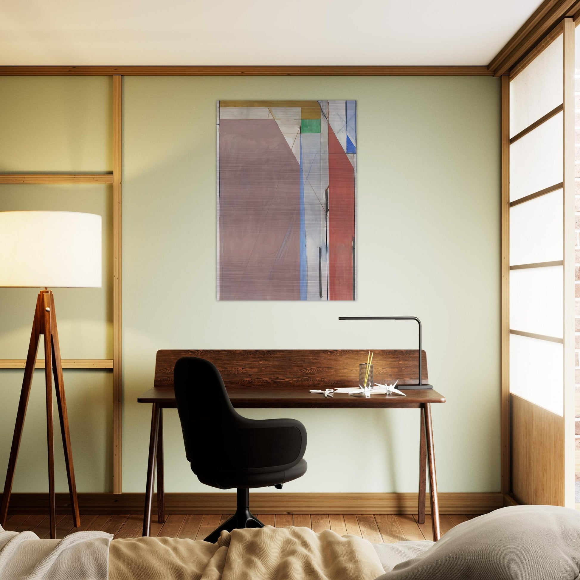 Ocean Park #70 - Richard Diebenkorn Brushed Aluminum Print - 70x100 cm / 28x40 inches | Richard Diebenkorn Aluminum Print | Richard Diebenkorn Prints