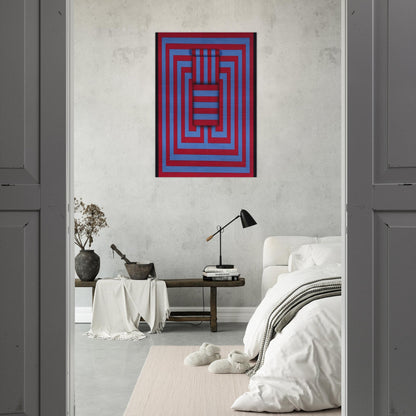 Witoto - 1970 - Omar Rayo Brushed Aluminum Print - 70x100 cm / 28x40 inches | Omar Rayo Aluminum Print | Omar Rayo Prints