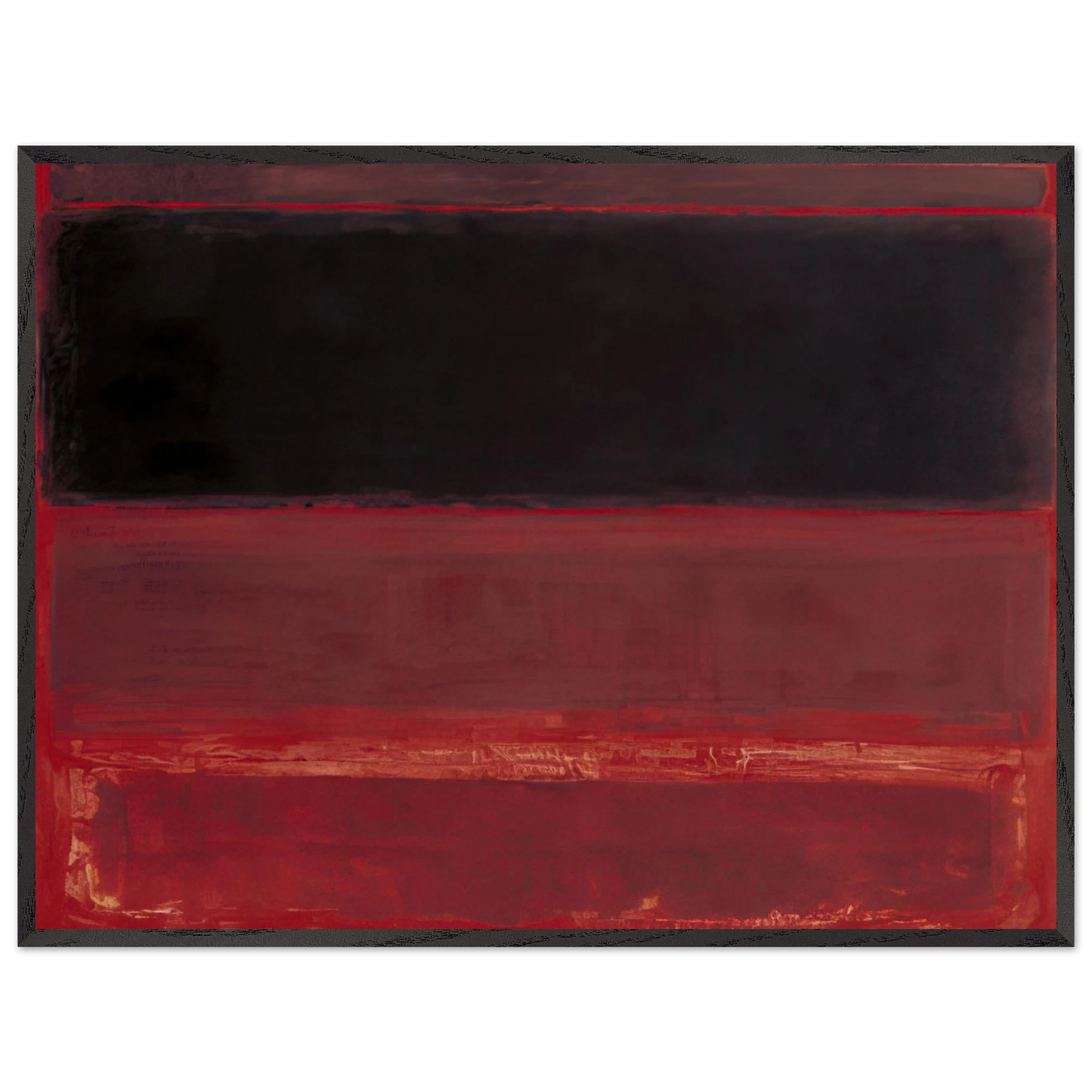 Mark Rothko - Four Darks in Red - 1958 Wall Art - 30x40 cm / 12x16 inches - Fine Art Poster-canvas - -