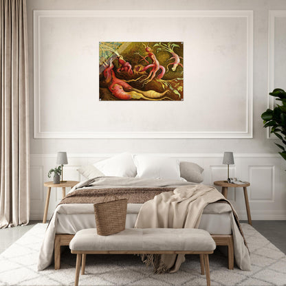 THE TENPTATIONS OF SAINT ANTONY 1947 - Diego Rivera Acrylic Print - 70x100 cm / 28x40″ inches | Diego Rivera Wall Art | Diego Rivera Prints